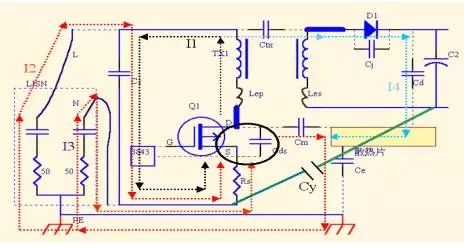 电源高频变压器内部屏蔽绕组用漆包线？还是用铜箔？(图1)